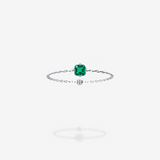 18K White Gold-Asscher