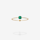 18K Yellow Gold-Asscher
