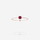 18K Rose Gold-Asscher