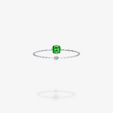 18K White Gold-Asscher