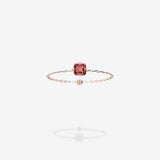 18K Rose Gold-Asscher