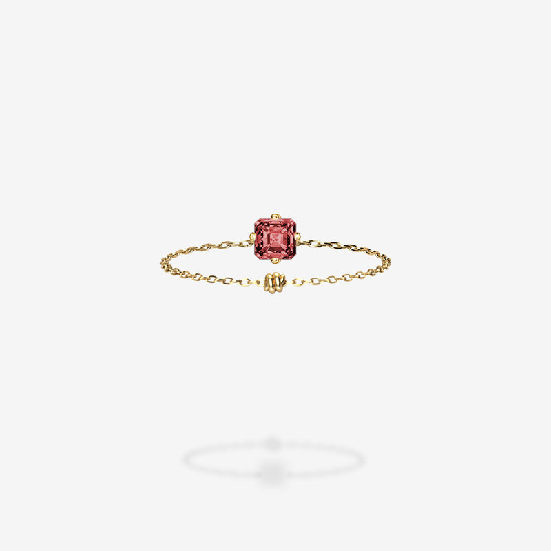 18K Yellow Gold-Asscher