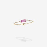 18K Yellow Gold-Baguette
