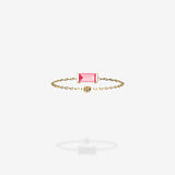 18K Yellow Gold-Baguette