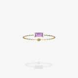 Cattina Ring - Baguette Purple Sapphire (STOCK US)