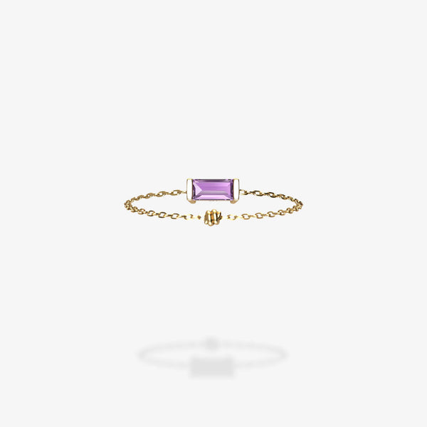 Cattina Ring - Baguette Purple Sapphire (STOCK US)