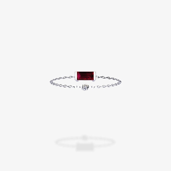 Cattina Ring - Baguette  Ruby (STOCK US)