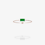 18K Rose Gold-Baguette