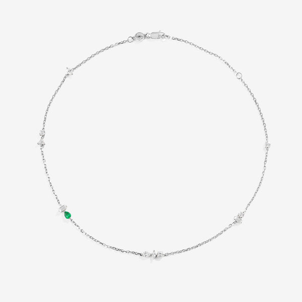 18K White Gold