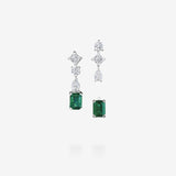 18K White Gold-Emerald Cut