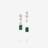 18K Yellow Gold-Emerald Cut