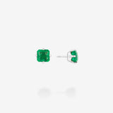 18K White Gold-Emerald