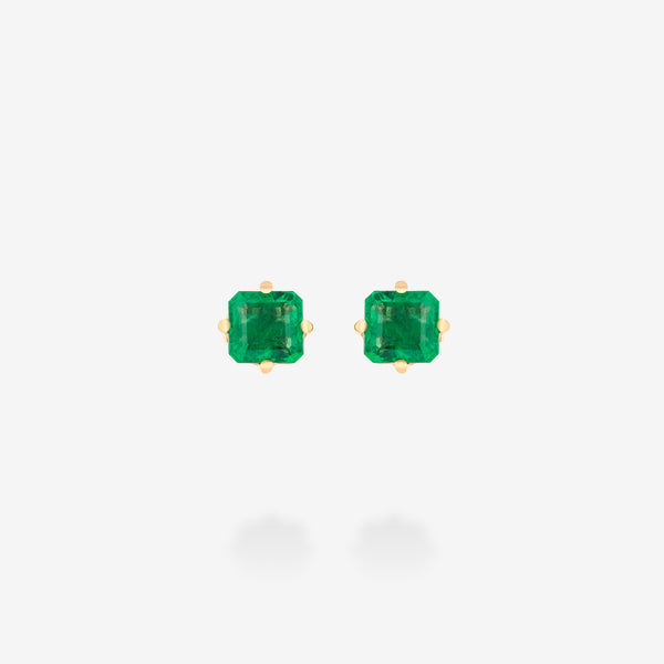 18K Yellow Gold-Emerald