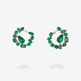18K Rose Gold-Emeralds