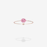 18K Rose Gold-Elongated Hexagon