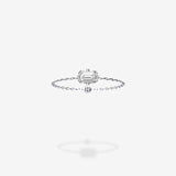 18K White Gold-Emerald Cut