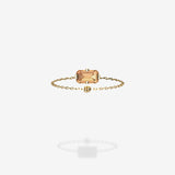 18K Yellow Gold-Emerald Cut