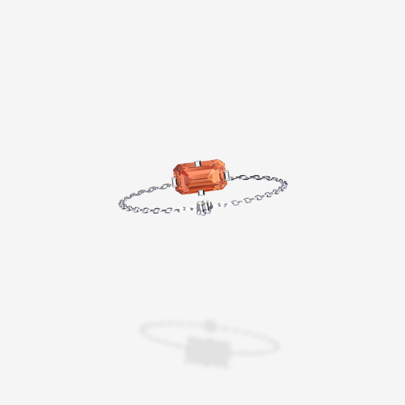 Cattina Ring - Orange Sapphire