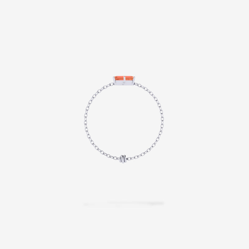 Cattina Ring - Orange Sapphire