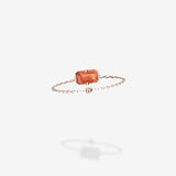 Cattina Ring - Orange Sapphire