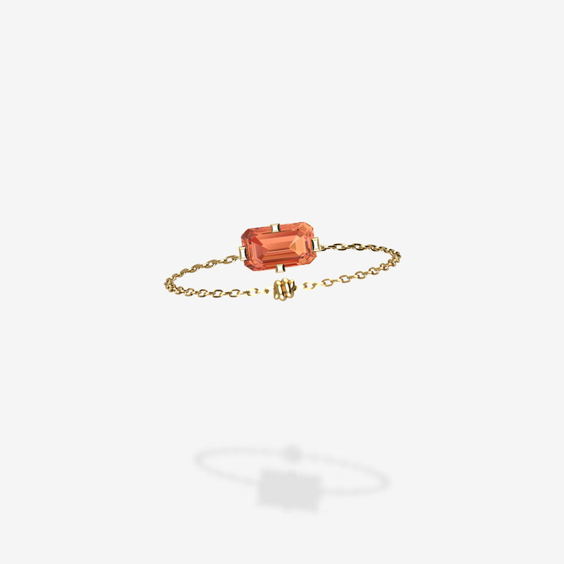 Cattina Ring - Orange Sapphire