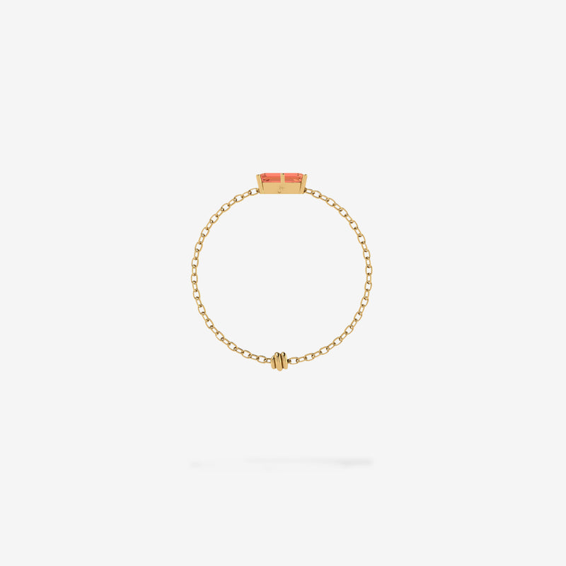 Cattina Ring - Orange Sapphire