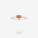 18K Yellow Gold-Emerald Cut
