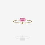 18K Yellow Gold-Emerald Cut