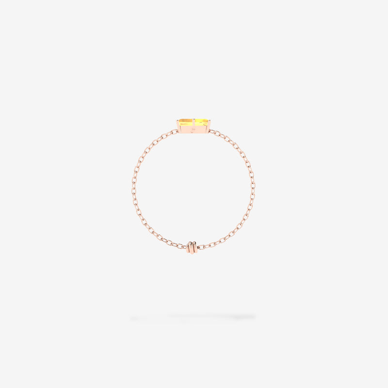 Cattina Ring - Yellow Sapphire