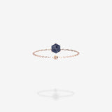 18K Rose Gold-Hexagon