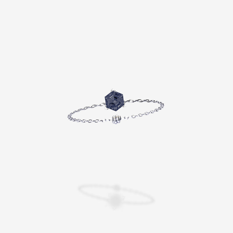 Cattina Ring -  Grey Blue Spinel
