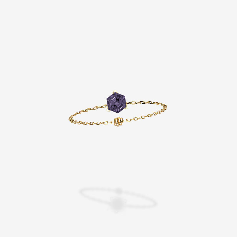 Cattina Ring -  Grey Purple Spinel