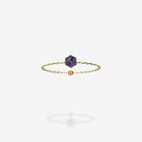 18K Yellow Gold-Hexagon