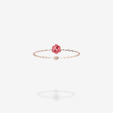 18K Rose Gold-Hexagon