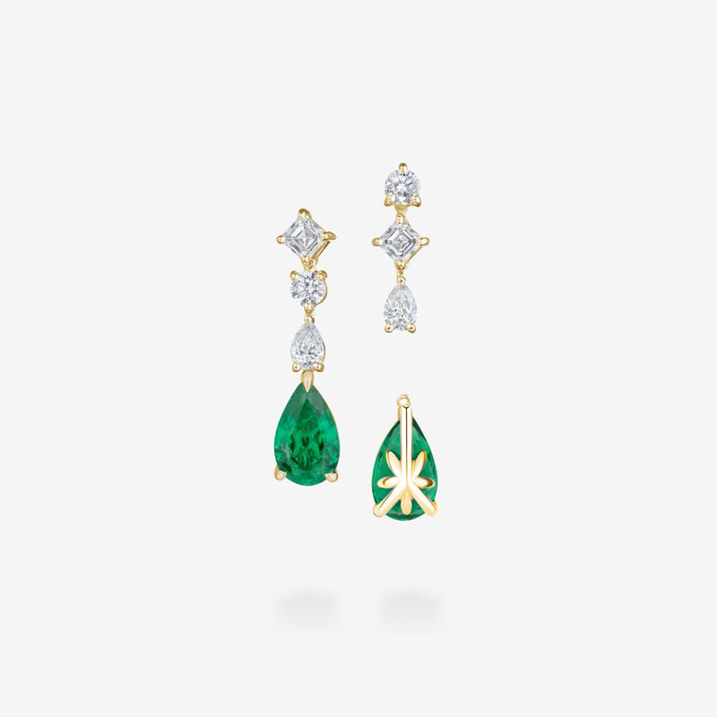 18K Yellow Gold-Pear