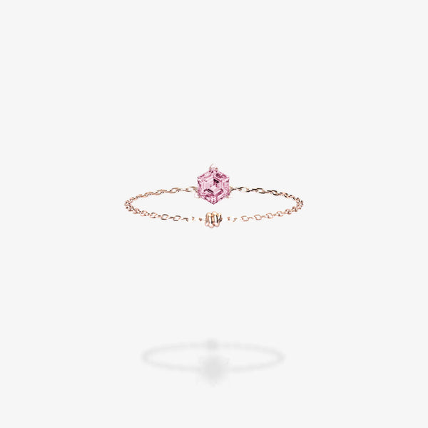 Cattina Ring - Hexagon Light Pink Spinel (STOCK US)