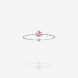 18K White Gold-Hexagon