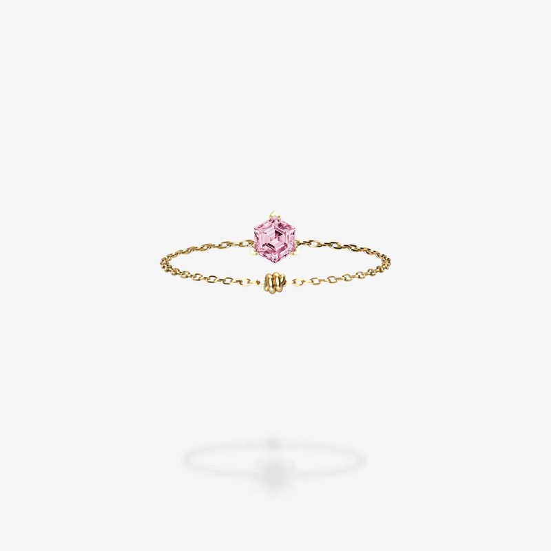 Cattina Ring - Hexagon Light Pink Spinel (STOCK US)