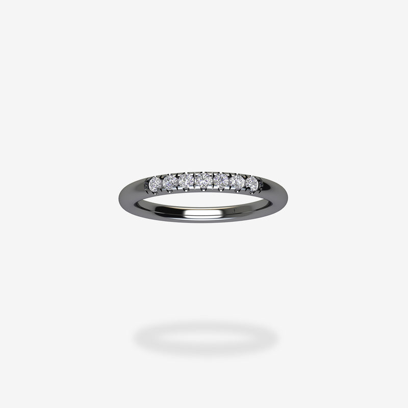 18K Blackened Gold