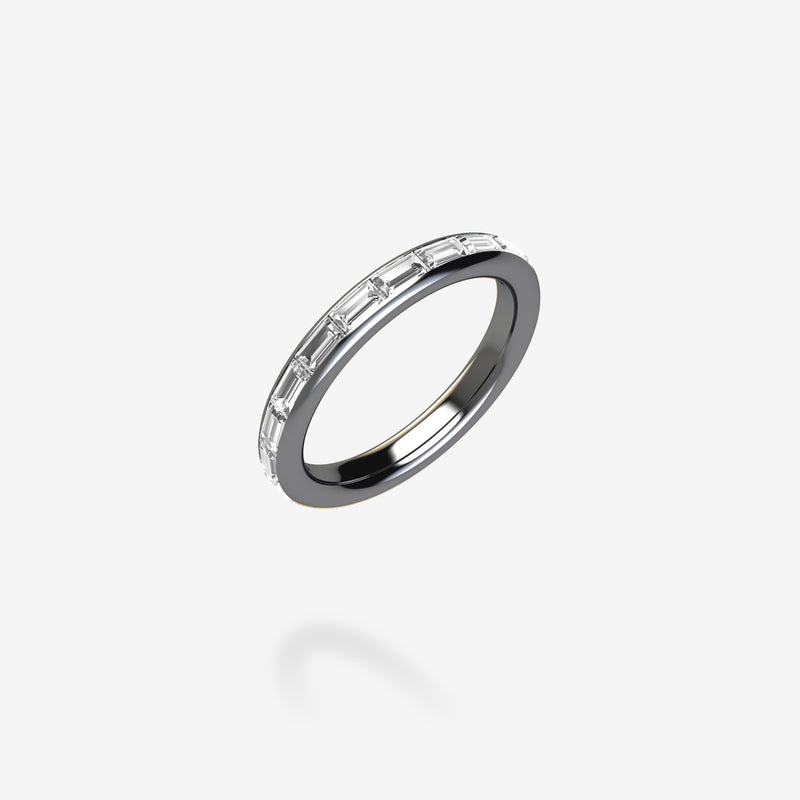 18K Blackened Gold
