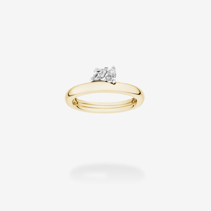 18K Yellow Gold & Platinum