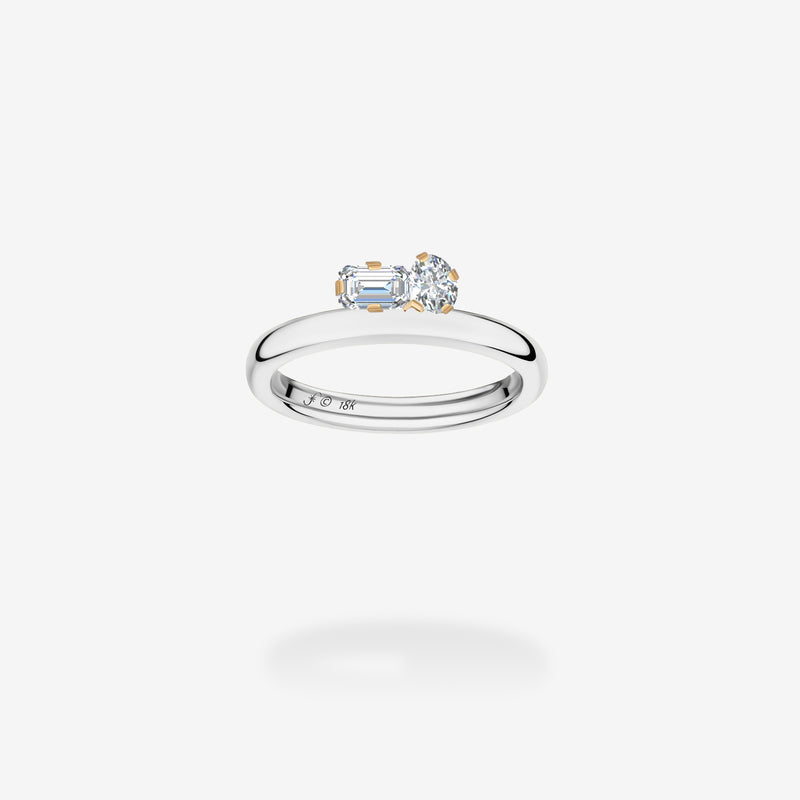 Platinum & 18K Yellow Gold-Diamonds