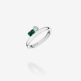 Platinum & 18K Yellow Gold-Diamond & Emerald