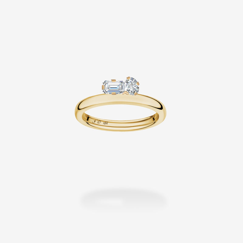 18K Yellow Gold-Diamonds