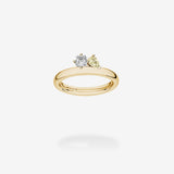 18K Yellow Gold-White & Canary Diamonds