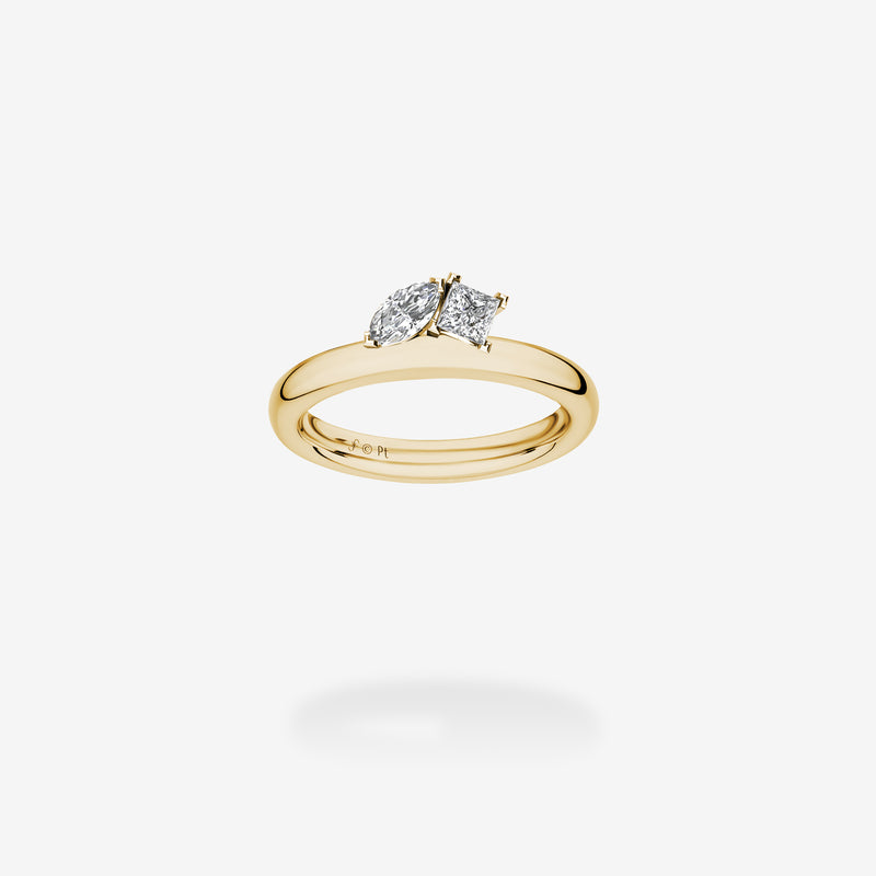 18K Yellow Gold-Diamonds