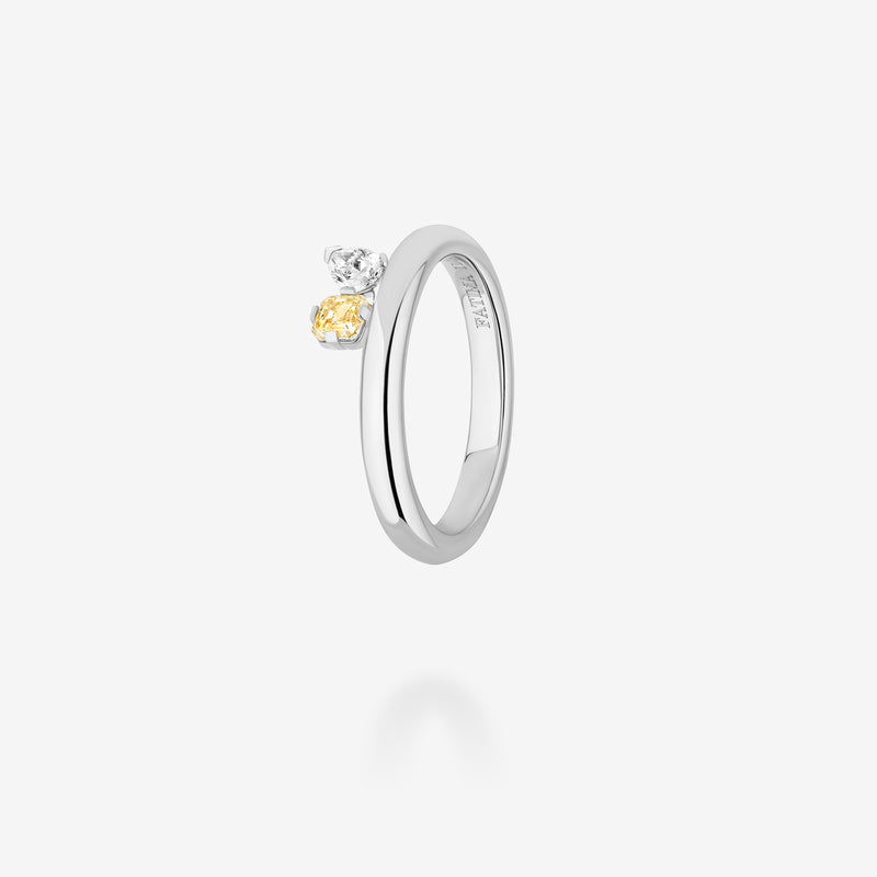 Platinum-White & Canary Diamonds