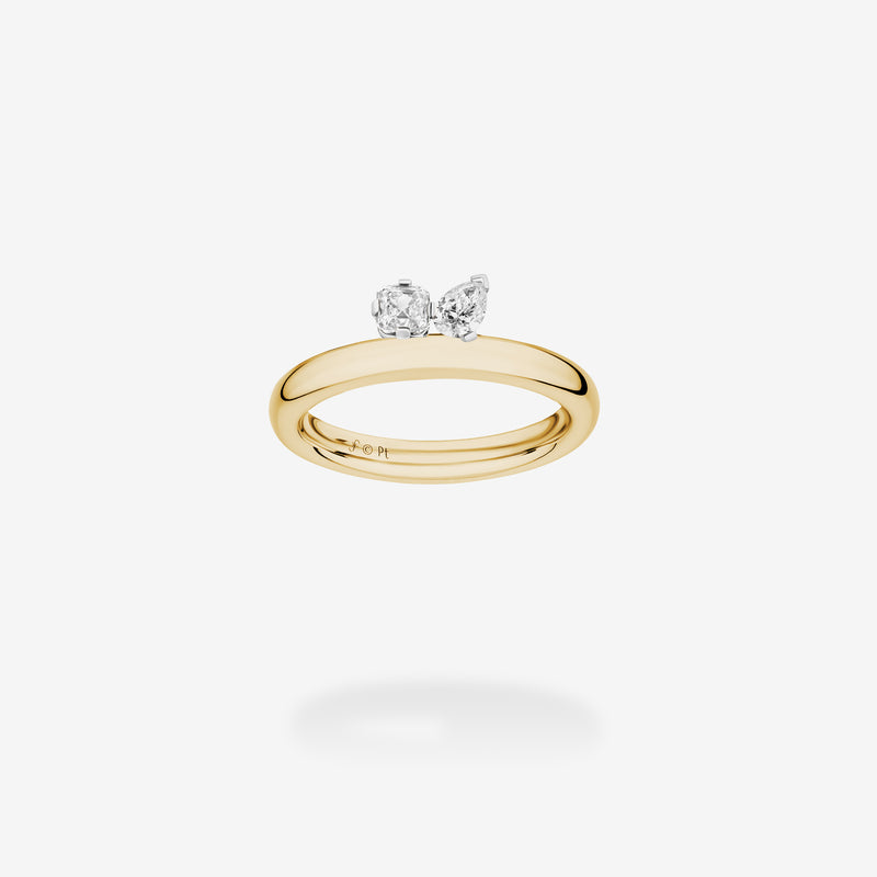 18K Yellow Gold & Platinum-Diamonds