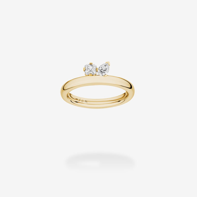 18K Yellow Gold-Diamonds