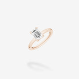 Finito Emerald Cut Milestone Ring